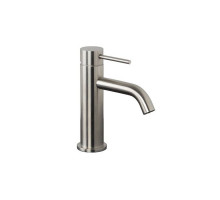 Смеситель для раковины FIMA Carlo Frattini Spillo Steel с донным клапаном F3071INOX