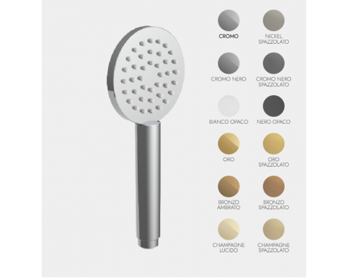 Ручной душ Fima Carlo Frattini Handshowers 90 мм F1190CS брашированный черный хром